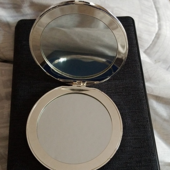 Engraved Makeup Mirror w case - Picture 2 of 3
